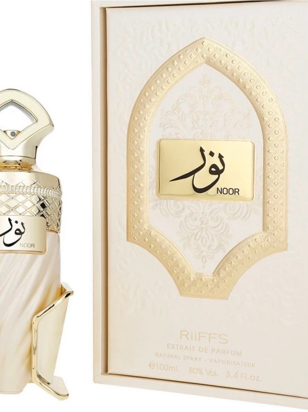 Riiffs Noor Extrait de Parfum - Cream & Gold Bottle
